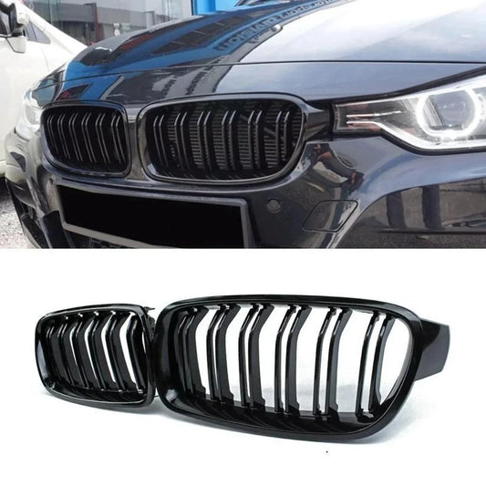Piano Black Grill Kidneys BMW M Sport F Series For F30 F31 F80 3er 11-21