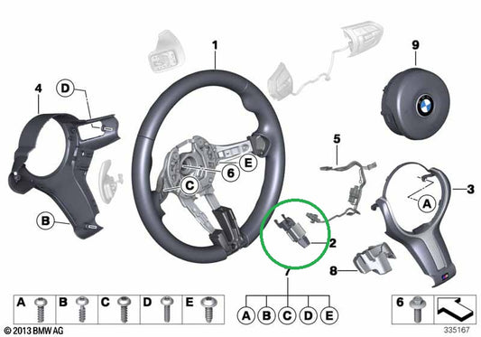 Steering Wheel Vibration Module Lane Assist For BMW M Sport All F Series