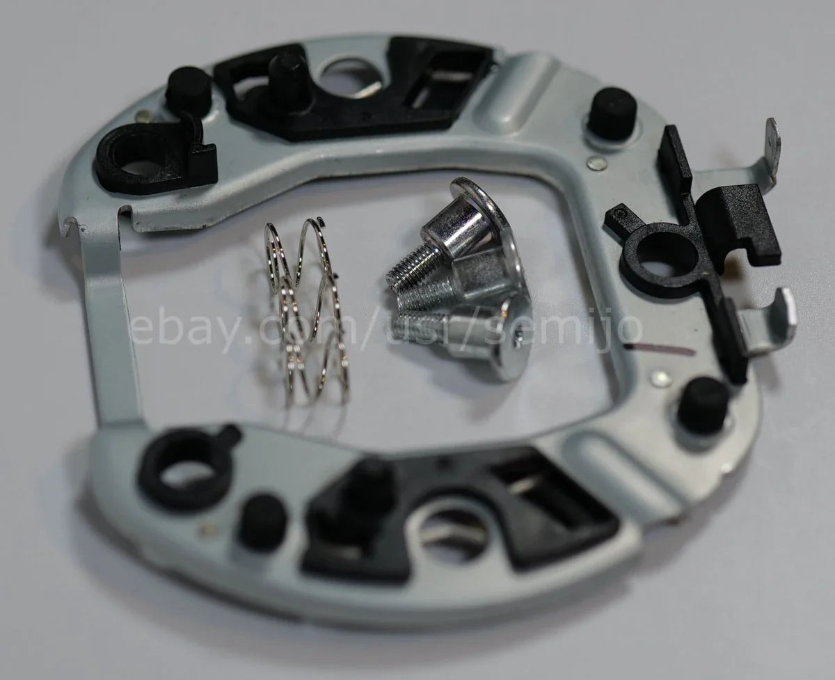 BMW F Series steering wheel bracket plate holder with mounting screws and spring