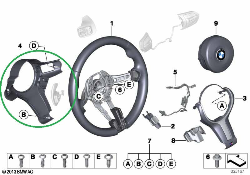 Steering Wheel Back Cover Trim For BMW M Sport All F Series - RevlantaSteering Wheel Back Cover Trim For BMW M Sport All F SeriesRevlantaRevlantaM Style (without a hole)Steering Wheel Back Cover Trim For BMW M Sport All F Series