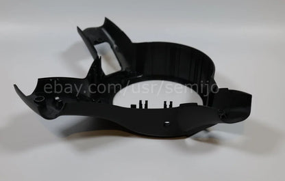 Black BMW F Series M Sport steering wheel back cover trim on white background