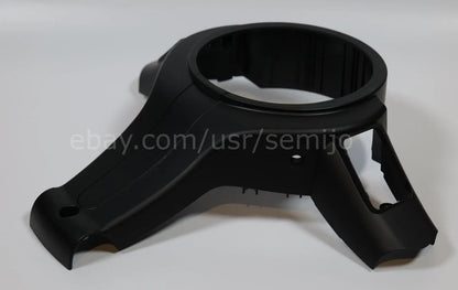 Black steering wheel back cover trim for BMW F Series M Sport, solid design, no hole