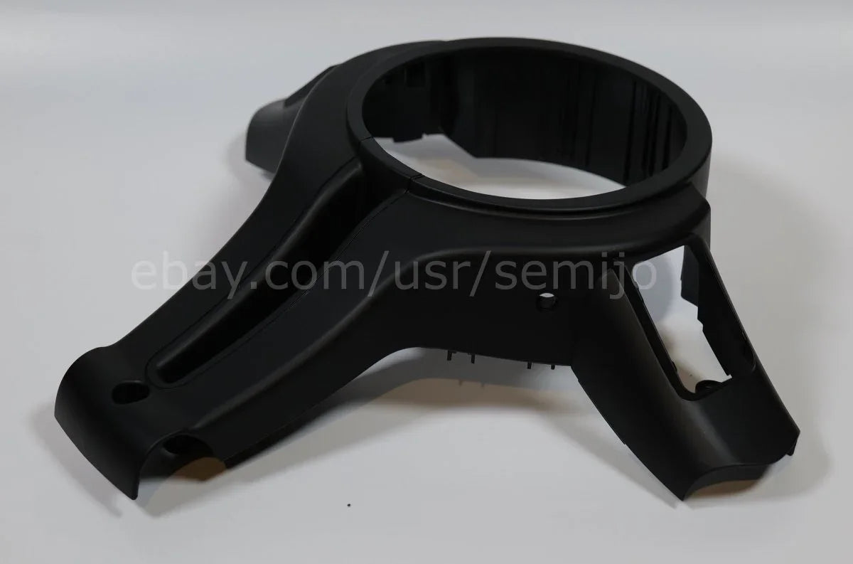 Black steering wheel back cover trim for BMW F Series M Sport, matte finish, no button hole