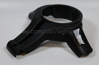 Black steering wheel back cover trim for BMW F Series M Sport, matte finish, no button hole