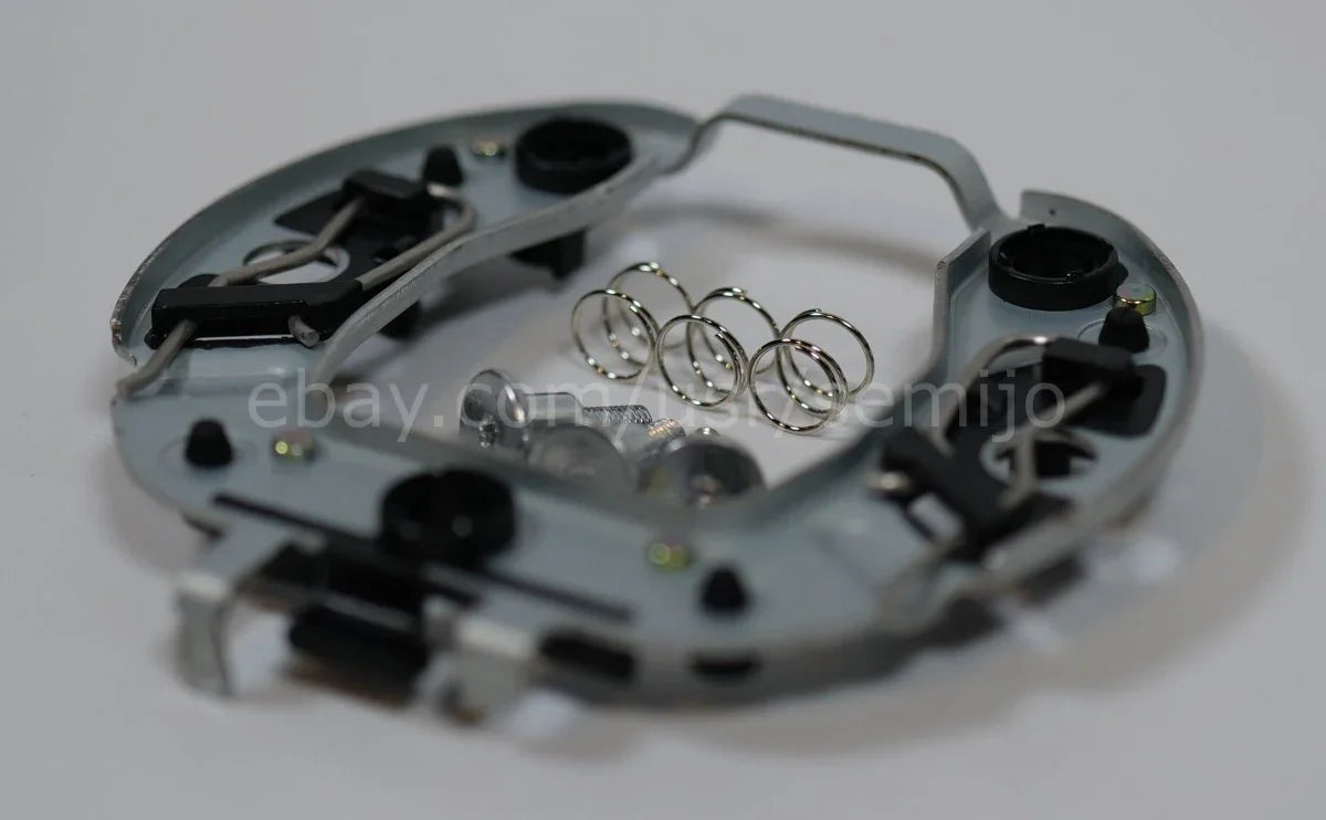 BMW F Series steering wheel bracket plate holder and springs on white background