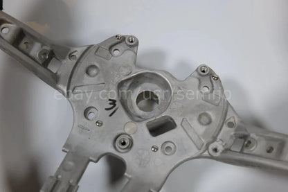 Close-up of BMW F Series M Sport steering wheel metal frame with mounting points