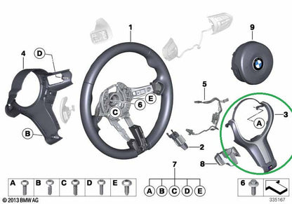 Steering Wheel Front Cover Trim For BMW M Sport All F Series - RevlantaSteering Wheel Front Cover Trim For BMW M Sport All F SeriesRevlantaRevlantaM Sport (with a hole)Steering Wheel Front Cover Trim For BMW M Sport All F Series