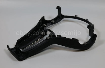 Black steering wheel front cover trim for BMW F Series M Sport, shown on a plain background
