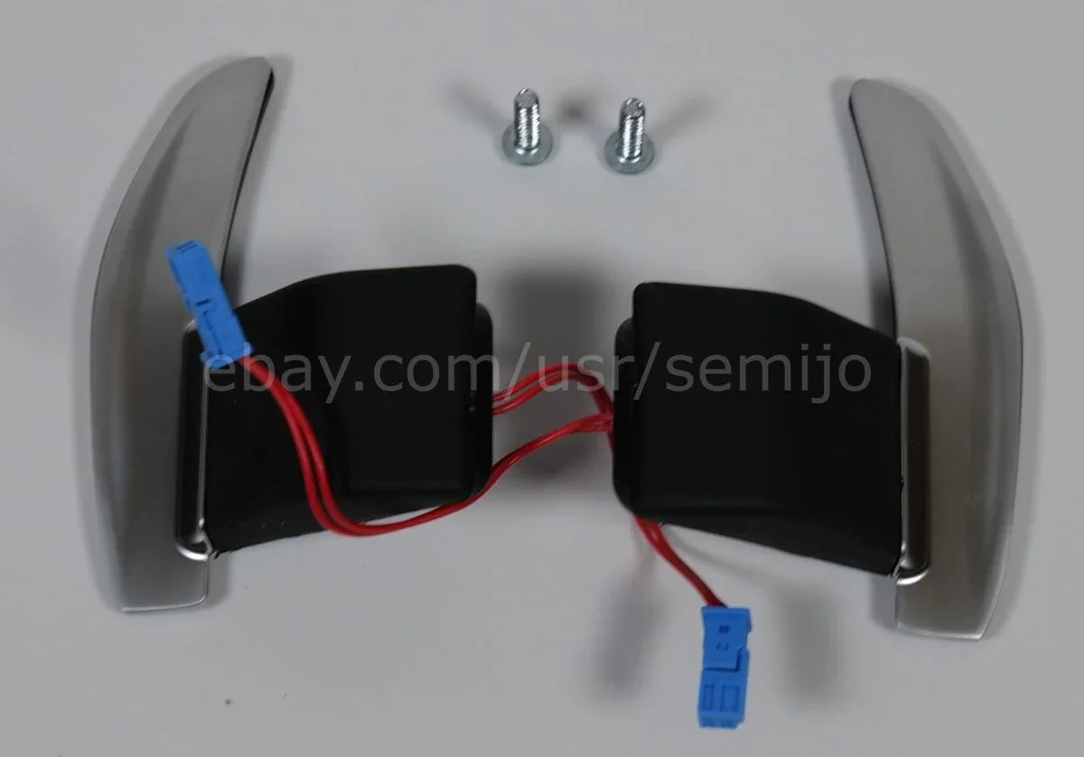 BMW F Series M Sport aluminum steering wheel paddle shifters with wiring and screws
