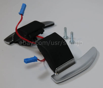 BMW F Series M Sport steering wheel paddle shifters with wiring and mounting screws